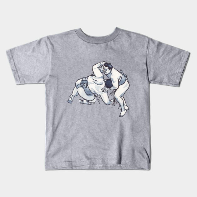 Sumo Twist Kids T-Shirt by SaltDream